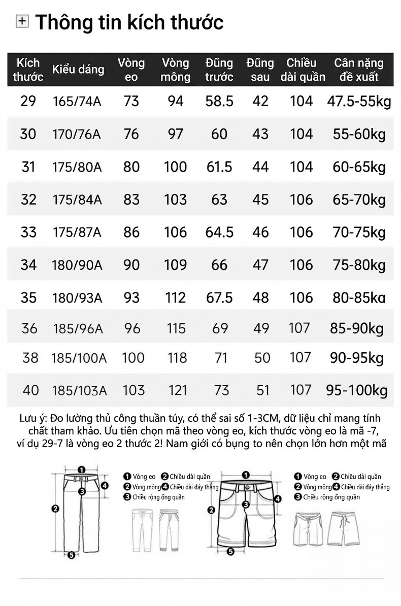 Quần Tây Nam 羊毛料 Dáng Suông Thoải Mái Chống Nhăn Màu Xám, Đen chi tiết 12