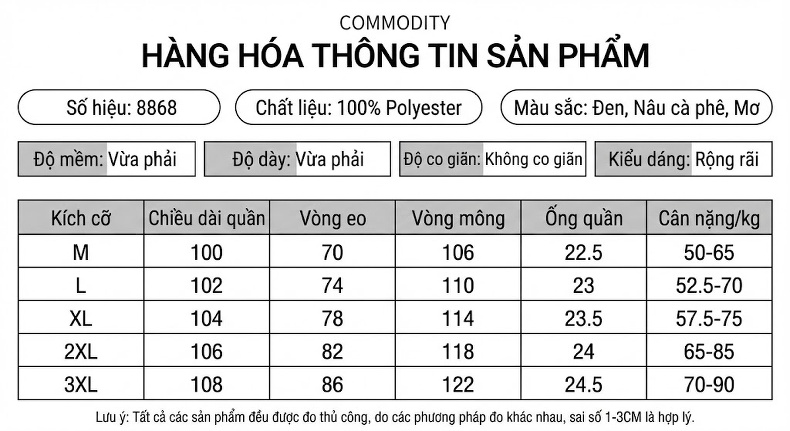 Quần Tây Nam Ống Đứng Dáng Rộng Phong Cách Casual Màu Đen, Kem, Nâu chi tiết 7