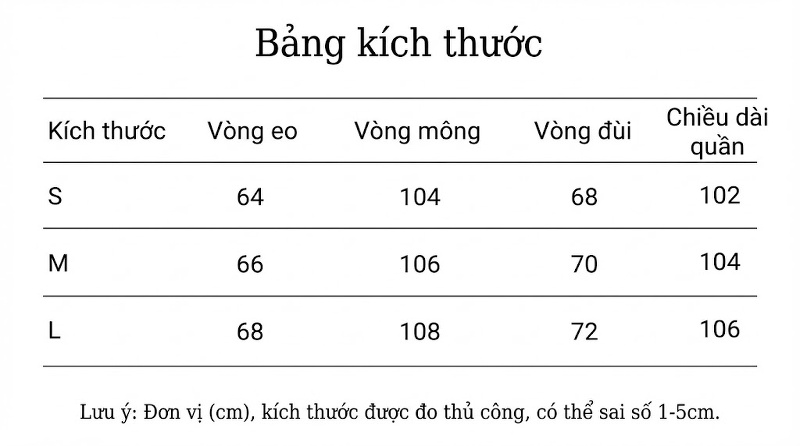 Quần Tây Ống Rộng Nữ Lưng Cao Dáng Suông Màu Đen, Trắng chi tiết 7