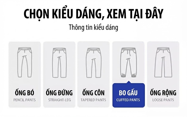 Quần thể thao dài nam ống bo chun thu đông lót lông dày dặn chi tiết 2
