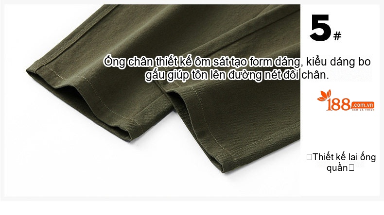 Quần dài nam ống suông thể thao cotton thoáng khí dáng rộng chi tiết 24