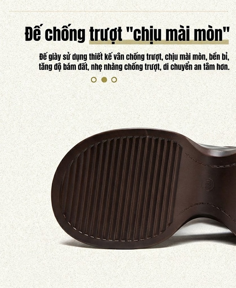 Dép Sandal Nữ Hở Ngón Bốt Cổ Ngắn Đế Cao 5cm - 6cm Màu Đen, Nâu chi tiết 4