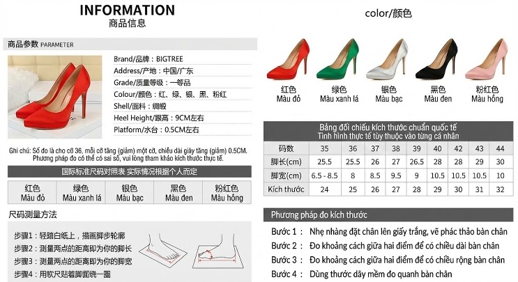 Giày Sandal Cao Gót Nữ Dự Tiệc Hở Ngón Quai Ngang Đính Đá Gót Cao 8cm - 9cm Chất Liệu Lụa Màu Đen, Xám, Xanh Lá, Hồng... chi tiết 1