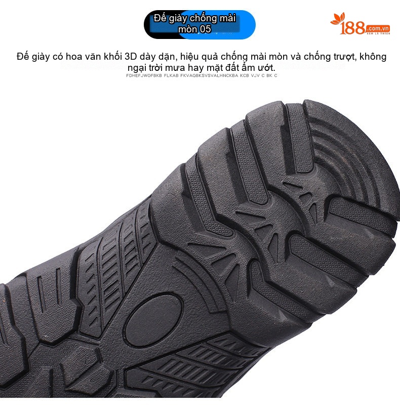 Sandal Nam Da Bò Hở Ngón Thoáng Khí Chiều Cao Đế Khoảng 3cm Màu Đen, Nâu chi tiết 10