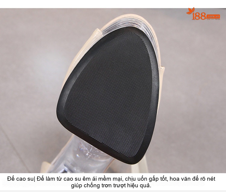 Giày Sandal Cao Gót Nữ Đinh Tán Quai Cổ Chân Gót Nhọn Siêu Cao 13cm-15cm Da Bóng Đế Trong Suốt Màu Đen, Đỏ, Kem, Vàng... chi tiết 7