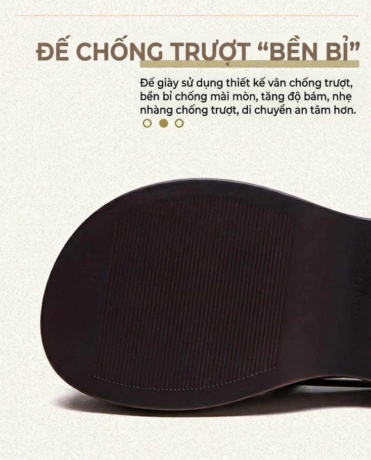 Dép Sandal Nữ Da Bò Đan Dây Đế Cao 5cm - 6cm Màu Đen, Xanh, Nâu chi tiết 5