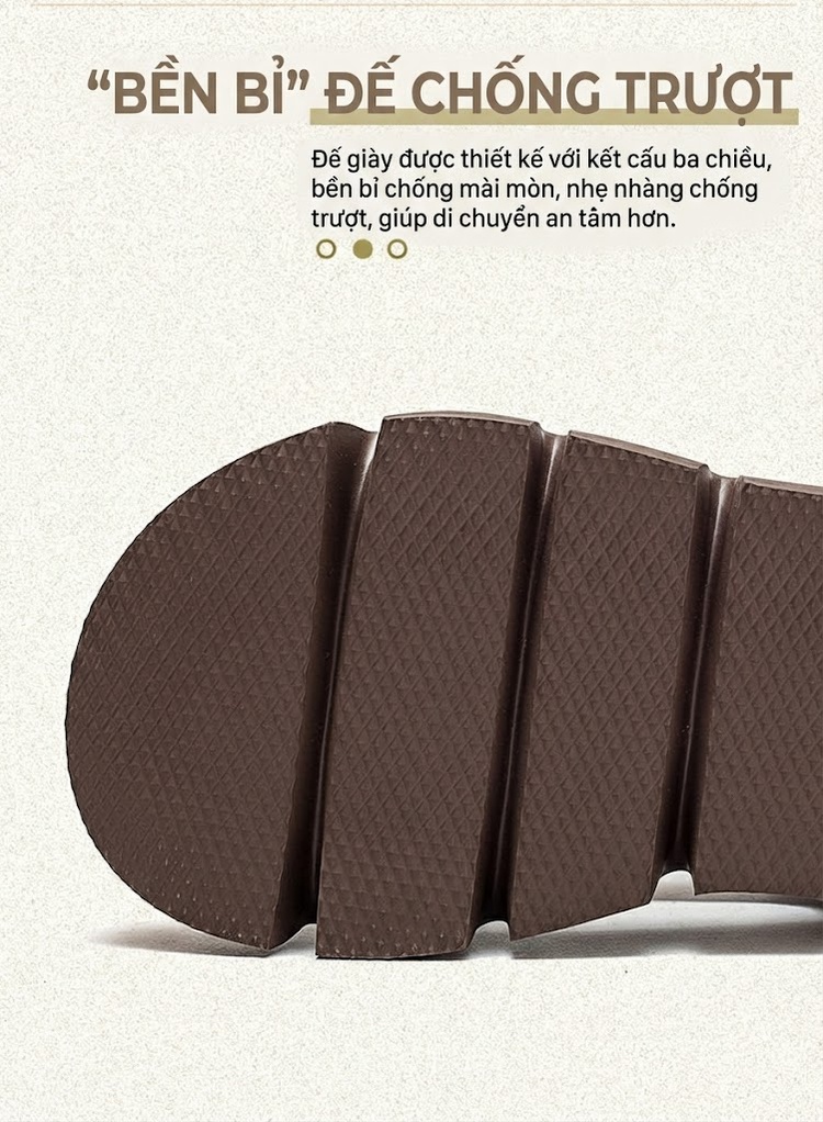 Dép Sandal Nữ Da Bò Quai Chéo Đế Cao 5cm - 6cm Màu Đen, Trắng, Nâu chi tiết 6