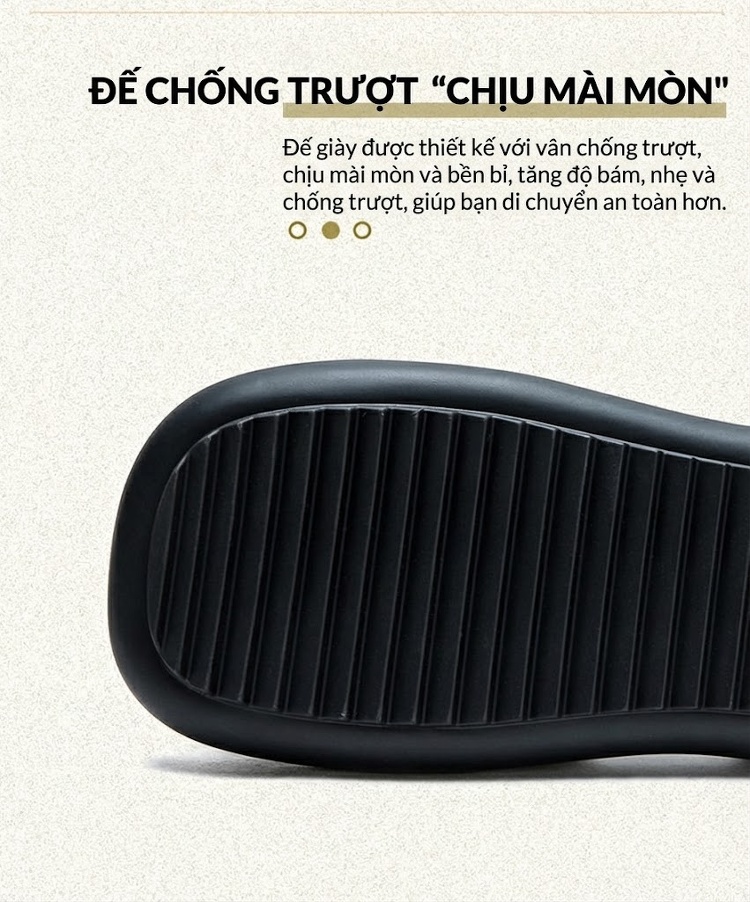 Dép Sandal Nữ Quai Hậu Da Bò Mềm Mại Đế Cao 3cm - 4cm Màu Đen, Nâu chi tiết 5