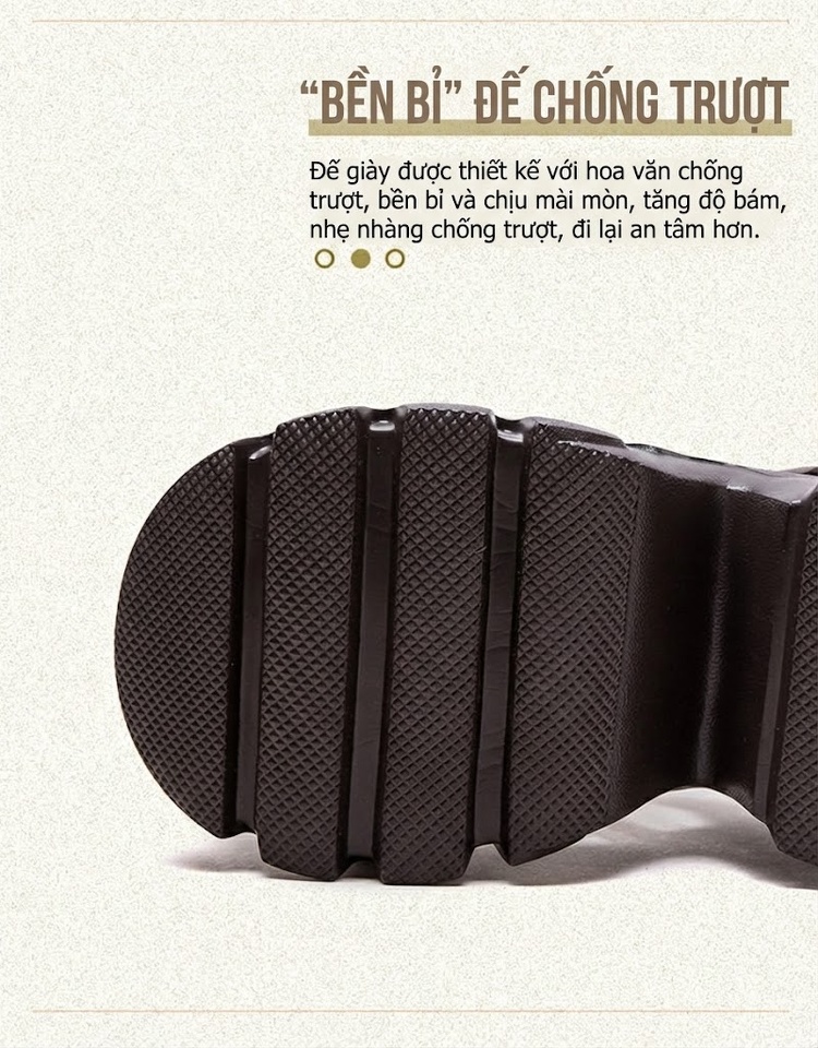 Dép Sandal Nữ Quai Hậu Da Bò Đế Cao 5cm - 6cm Màu Đen, Xám, Nâu, Xanh... chi tiết 6