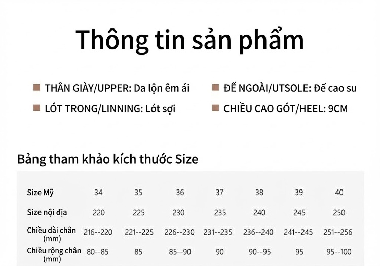 Giày Sandal Cao Gót Nữ Hở Ngón Quai Ngang Nỉ Gót Cao 8cm Màu Nude, Đen chi tiết 5