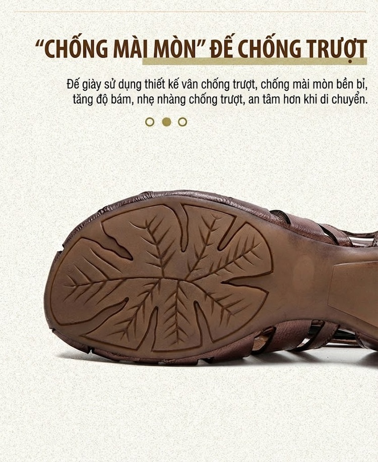 Dép Sandal Nữ Quai Dệt Hở Ngón Da Mềm Đế Cao 3cm - 4cm Màu Xám, Nâu chi tiết 4