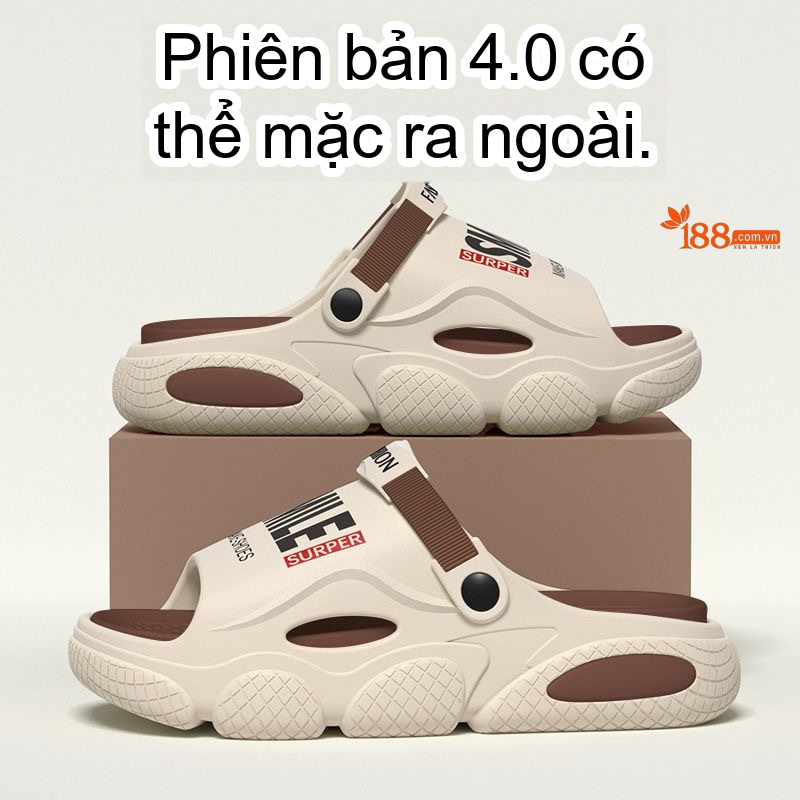 Dép Sandal Nam Quai Chéo Mềm Mại Thoáng Khí Đế Cao 3cm - 4cm Màu Xanh Dương, Trắng, Xanh Lá, Đen chi tiết 20