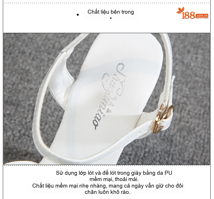 Giày Sandal Cao Gót Nữ Quai Chéo Da Bóng Gót Cao 10cm - 12cm Màu Đen, Đỏ, Trắng, Hồng... chi tiết 6
