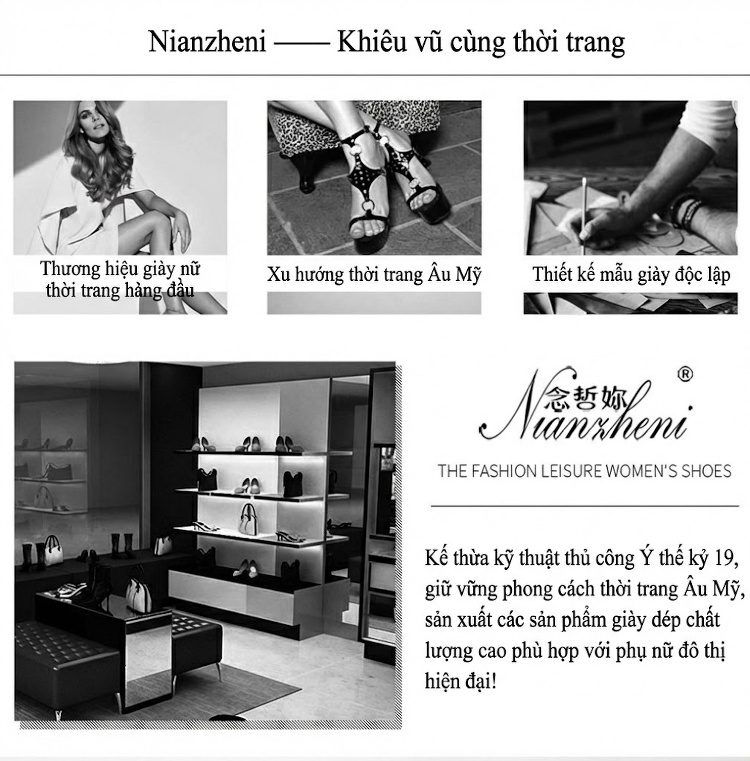 Giày Sandal Cao Gót Nữ Quai Trong Suốt Đính Kim Tuyến Gót Cao 14cm chi tiết 1