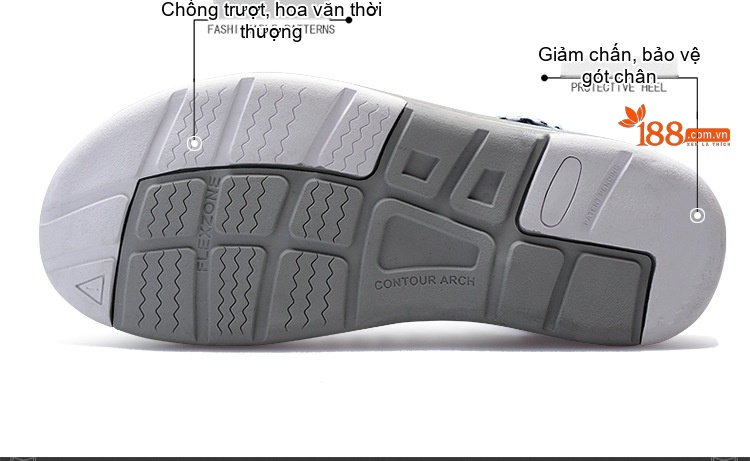 Sandal Rọ Nam Quai Dệt Bện Thoáng Khí Chống Trượt Chiều Cao Đế Khoảng 3cm Màu Đen, Xám, Đỏ, Xanh Navy... chi tiết 12