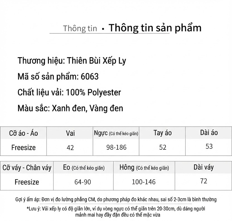 Set Áo Dài Tay Và Chân Váy In Họa Tiết Phong Cách Hàn Quốc Màu Vàng, Đen, Trắng, Xanh Lá chi tiết 6