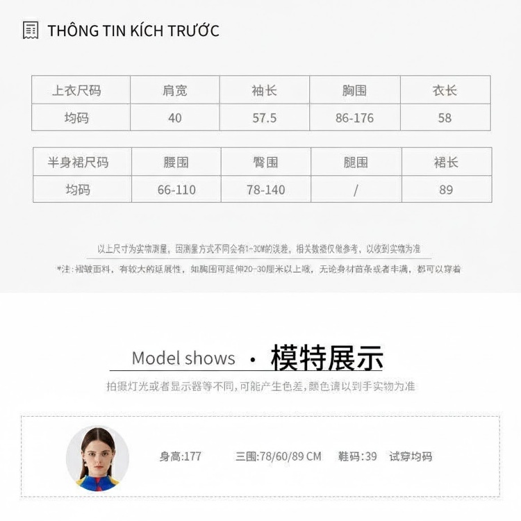 Set Áo Dài Tay và Chân Váy Xếp Ly Phong Cách Hàn Quốc Màu Trắng, Hồng, Xanh Lá, Đen... chi tiết 6