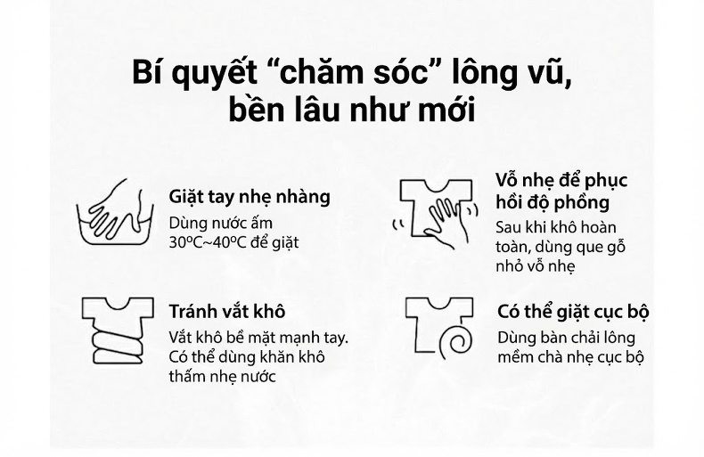 Set Áo Khoác Lông Cổ Tay Lông Vũ Quần Váy Nữ chi tiết 13