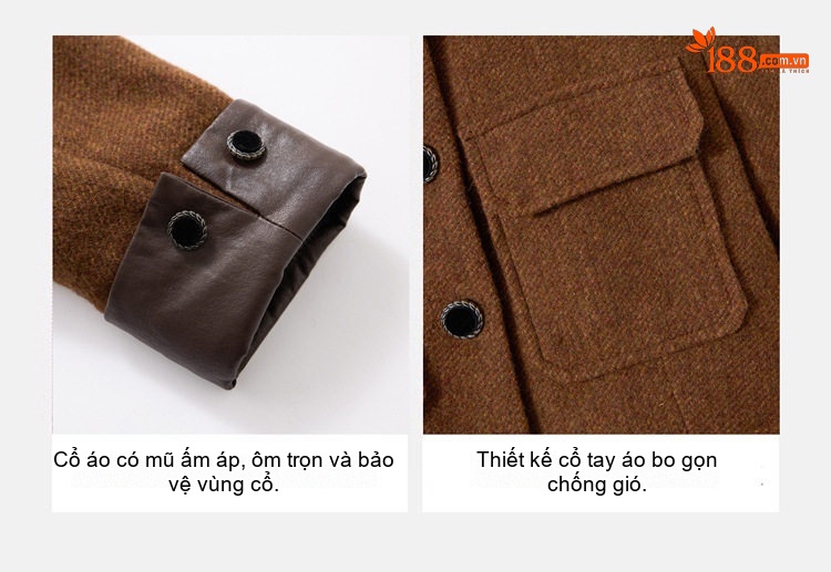 Set Áo Khoác Lót Lông Vũ Và Chân Váy Dáng Dài Phong Cách Tiểu Thư Màu Nâu, Xám chi tiết 11