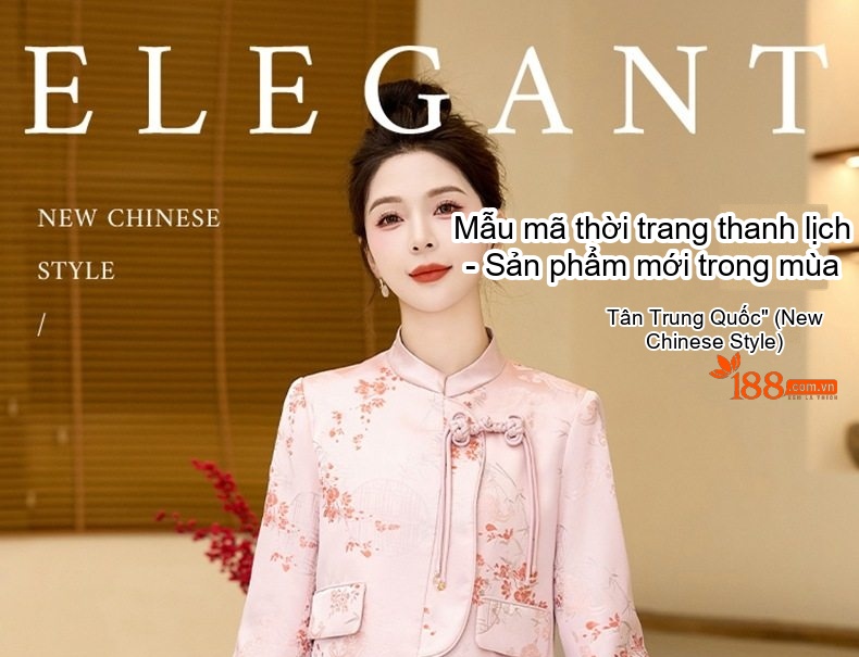 Set Áo Khoác Tiểu Hương Nữ Cổ Tàu Tay Lỡ Và Chân Váy Đuôi Cá Màu Hồng chi tiết 1