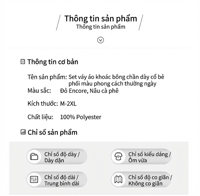 Set Áo Khoác Tiểu Hương Nữ Và Chân Váy Ngắn dáng chữ A Cổ Màu Phối chi tiết 12