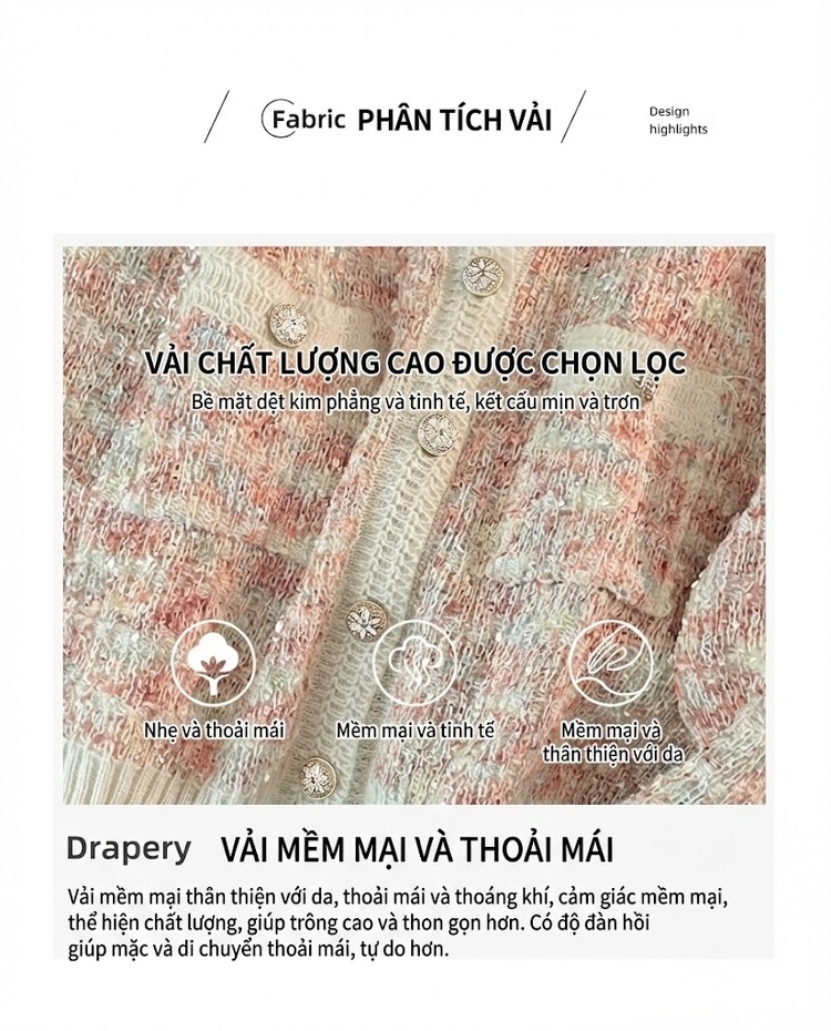 Set Áo Khoác Tiểu Thư Quần Jean Ống Rộng Phong Cách Thời Trang Nữ chi tiết 5