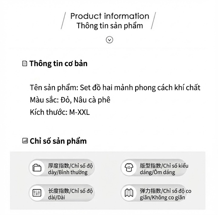 Set Áo Khoác và Chân Váy Tiểu Thư Phong Cách Thanh Lịch Màu Đỏ, Đen chi tiết 14