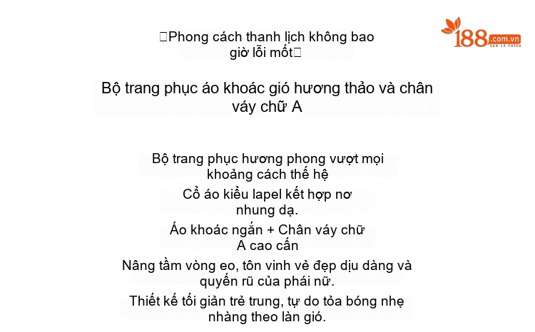 Set Áo Khoác và Chân Váy Tiểu Thư Phong Cách Thanh Lịch Màu Đỏ, Đen chi tiết 4