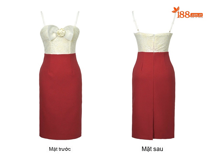 Set Áo Vest Nữ Công Sở Tay Dài Quần/Chân Váy Dáng Ôm Màu Đỏ chi tiết 7
