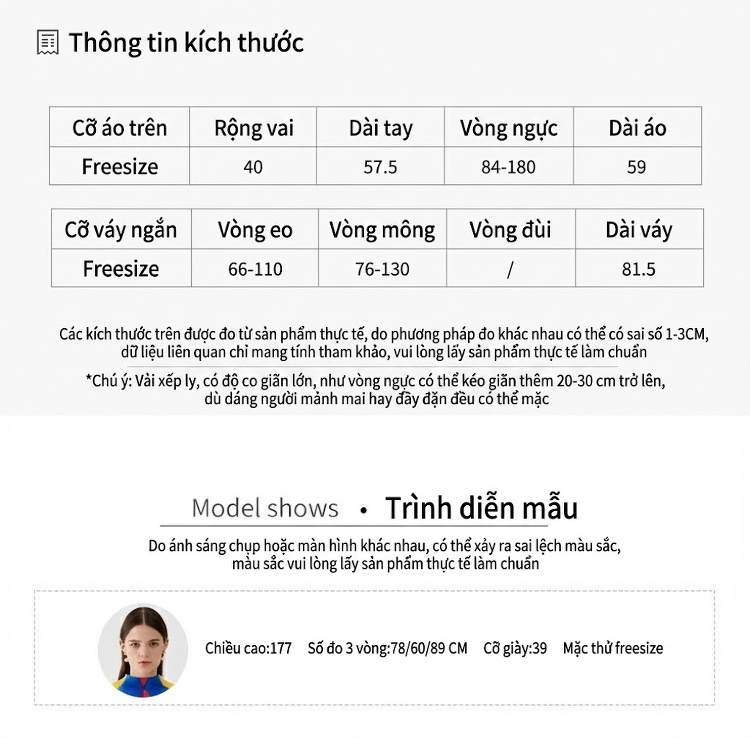 Set Bộ Áo Dài Tay Và Chân Váy Midi Dáng Ôm Họa Tiết Kẻ Ô Màu Trắng, Cam, Tím, Xanh... chi tiết 7