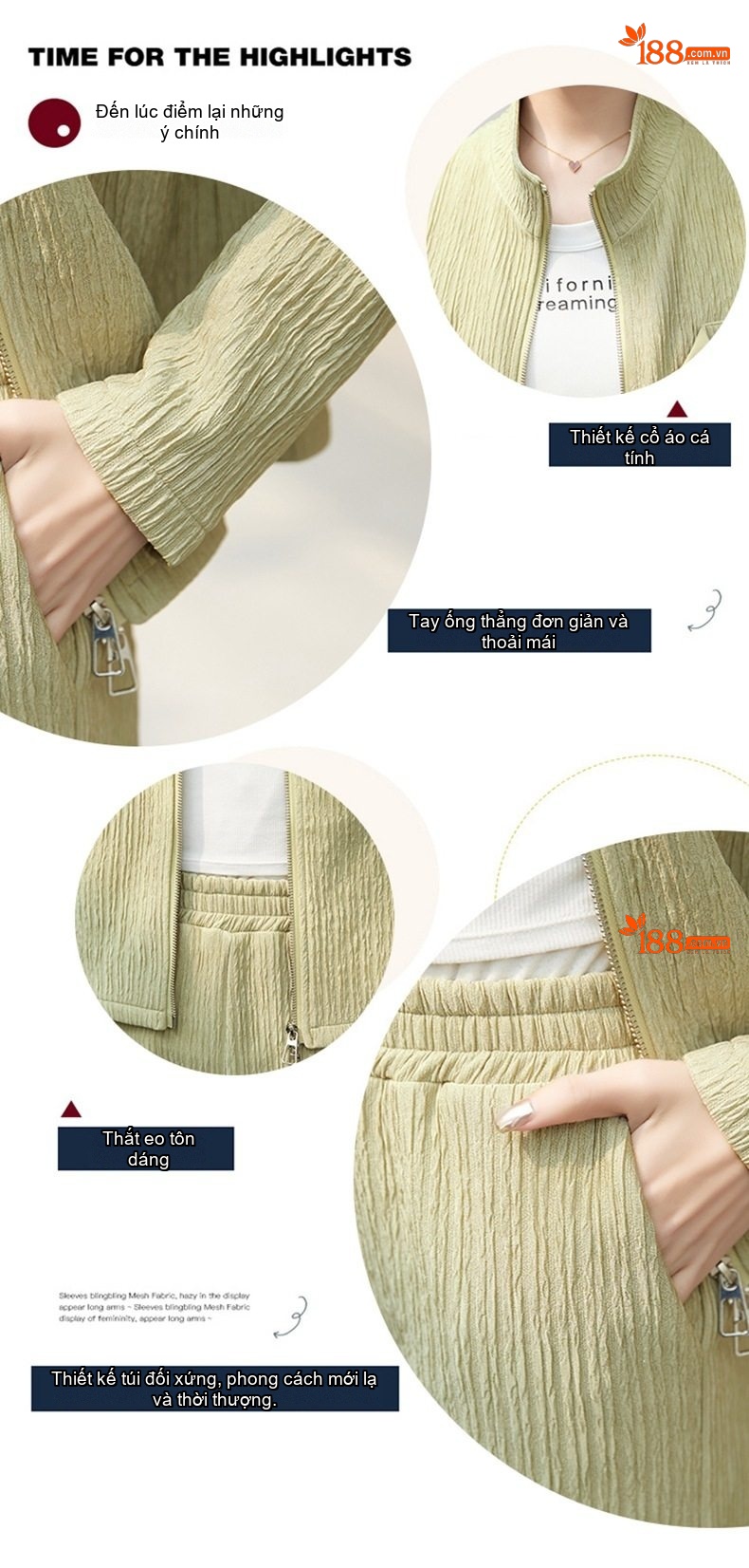 Set Bộ Áo Khoác Quần Dài Nữ Phong Cách Tiểu Thư Thanh Lịch chi tiết 2