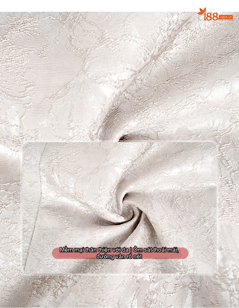 Set Bộ Áo Ren Cổ chữ V Tay Dài Bèo Nhún và Chân Váy Bút Chì Nữ chi tiết 3