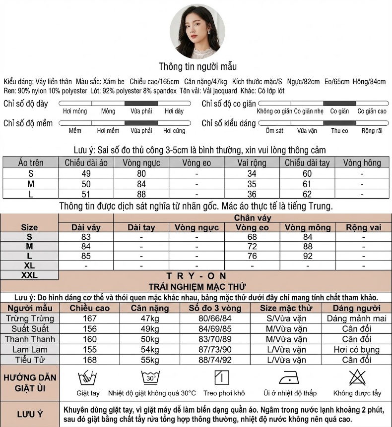 Set Bộ Áo Ren Cổ chữ V Tay Dài Bèo Nhún và Chân Váy Bút Chì Nữ chi tiết 2