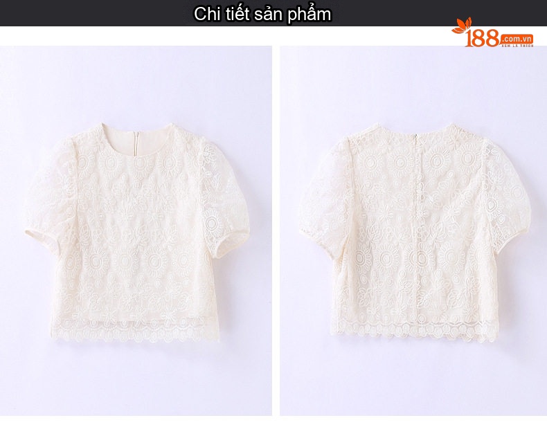 Set Bộ Áo và Chân Váy Ren Tiểu Thư Tay Ngắn Phong Cách Hong Kong chi tiết 29