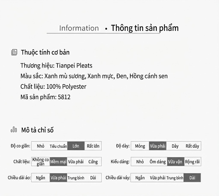 Set Bộ Nữ Áo Tay Dài Cổ Chữ V Chân Váy Xòe Lớn Dệt Kim Màu Xanh, Hồng, Đen, Xanh Lá... chi tiết 4