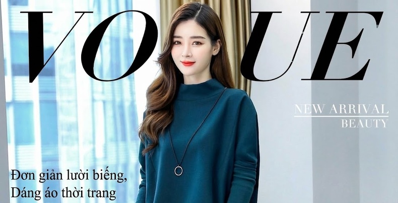 Set Bộ Quần Áo Thu Đông Nữ Dáng Rộng, Kiểu Dáng Thời Trang Màu Xanh, Đen, Xám chi tiết 1