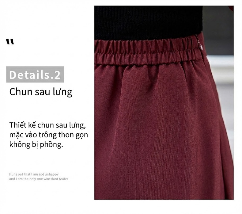 Set Bộ Vest Nữ Thiết Kế Áo Blazer Tay Lửng Và Chân Váy Dáng Dài Thanh Lịch Màu Đen, Đỏ Rượu Vang chi tiết 6