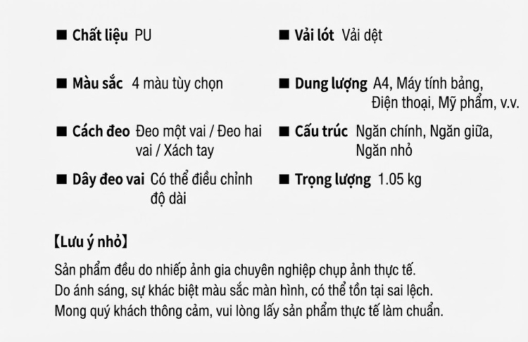 Set Túi Xách Nữ Ba Món In Chữ Dập Nổi Sức Chứa Lớn Thiết Kế Độc Đáo Màu Nâu, Đen, Xanh Navy chi tiết 5