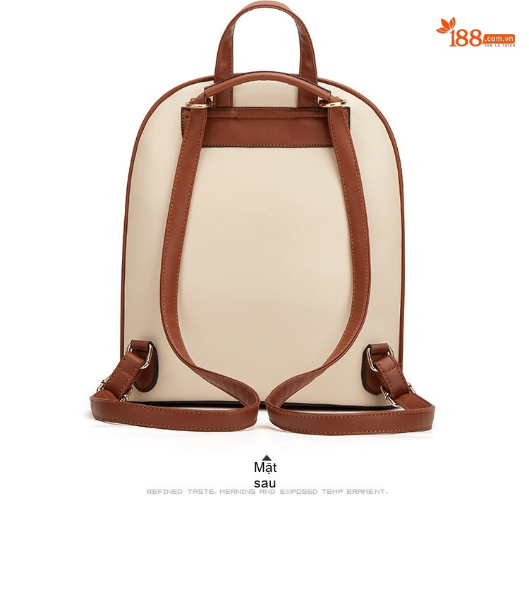 Set Túi Xách Nữ Ba Món In Chữ Dập Nổi, Túi Tote Lớn, Túi Đeo Chéo, Ví Cầm Tay Màu Nâu, Kem, Đen... chi tiết 13