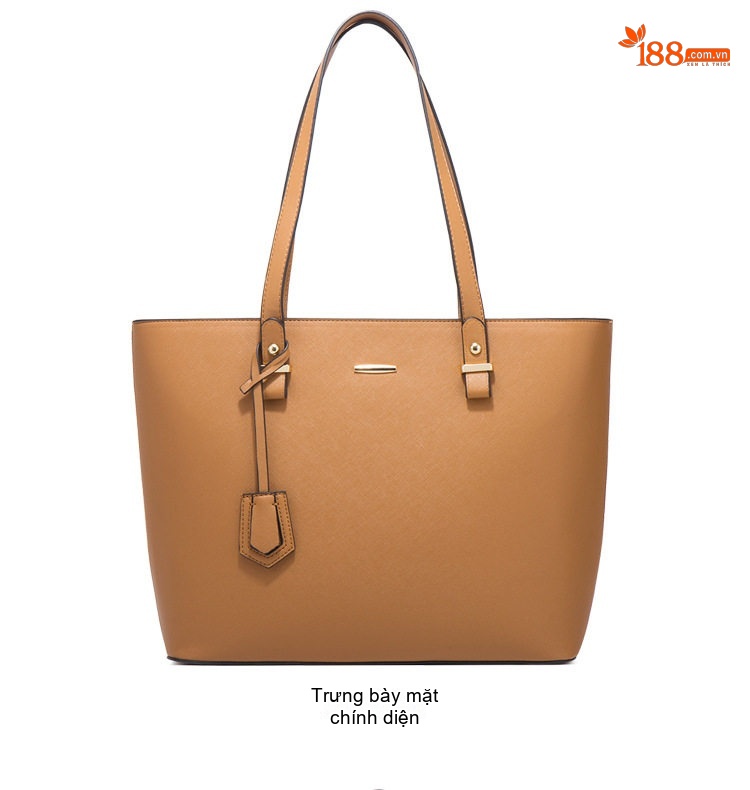 Set Túi Xách Nữ Da Bóng Tote Đeo Vai, Túi Đeo Chéo, Ví Cầm Tay 4 Món Màu Hồng, Trắng, Nâu, Xám... chi tiết 18