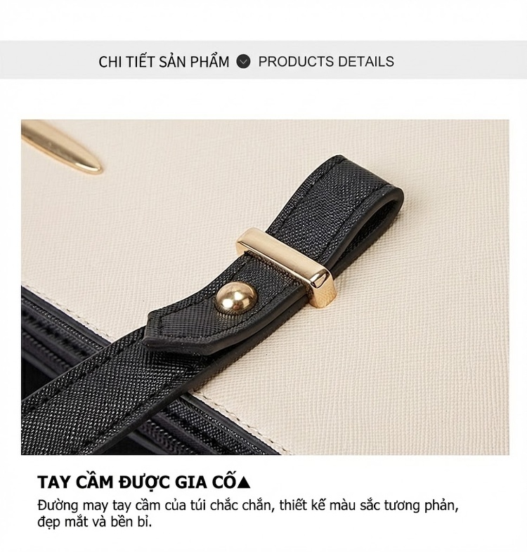 Set Túi Xách Nữ Thời Trang Đeo Vai, Túi Tote, Túi Đeo Chéo, Ví Cầm Tay Nhiều Chi Tiết Màu Hồng, Nâu, Đen, Đỏ... chi tiết 12