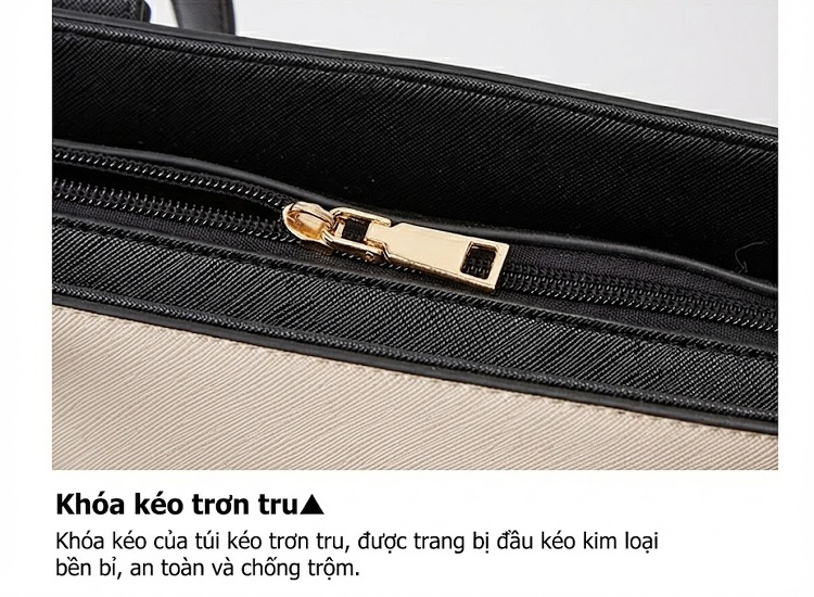 Set Túi Xách Nữ Thời Trang Đeo Vai, Túi Tote, Túi Đeo Chéo, Ví Cầm Tay Nhiều Chi Tiết Màu Hồng, Nâu, Đen, Đỏ... chi tiết 14