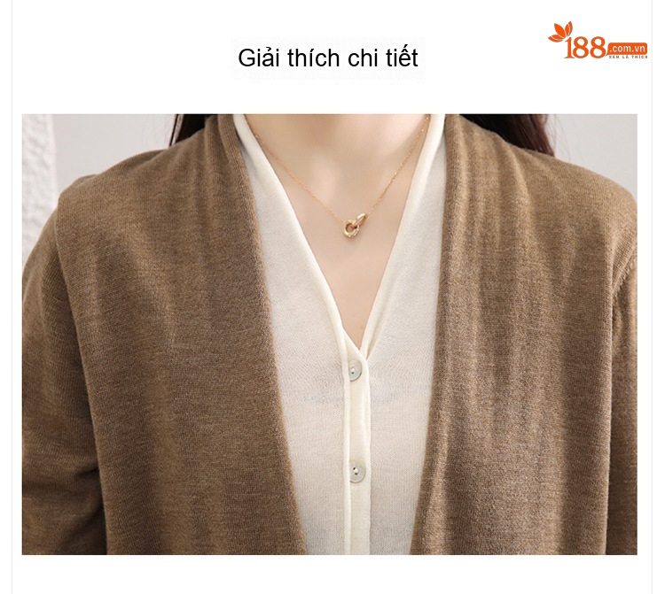Set Váy Áo Dệt Kim Tay Dài Phong Cách Tiểu Thư Thanh Lịch Màu Nâu, Đen chi tiết 7