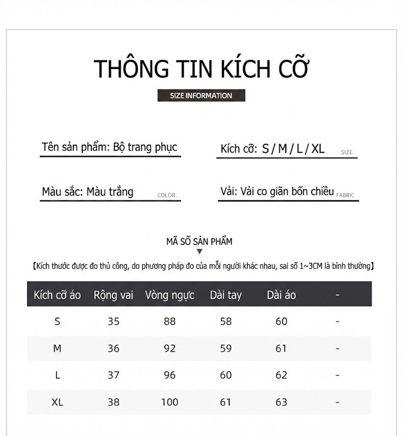 Set Váy Tiểu Thư Tay Dài Phong Cách Tiểu Hương Ngọt Ngào Hai Món Màu Trắng chi tiết 3