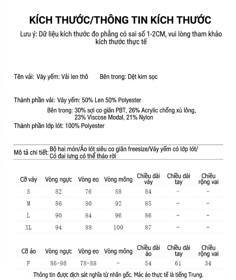 Set Váy Yếm Len Tweed Không Tay và Áo Dệt Kim Nữ Phong Cách Tiểu Thư Màu Xanh Navy, Trắng chi tiết 7