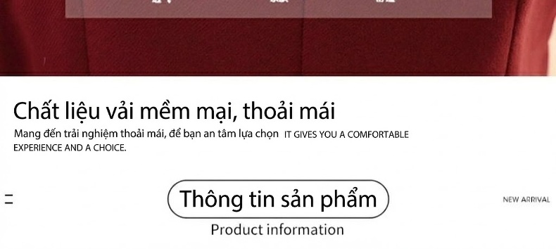 Set Váy Yếm Nữ Dáng Dài Kèm Áo Tay Dài Thiết Kế Cao Cấp Phong Cách Quý Cô Màu Đỏ, Đen chi tiết 6