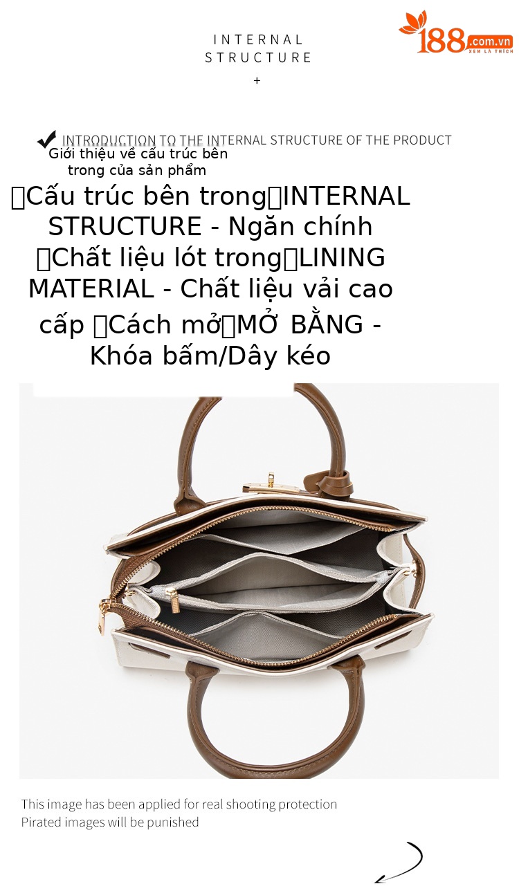 Túi đeo chéo nữ phong cách Trung Quốc mới Xuân Hè 2026, chất liệu vải dệt cao cấp phối màu, kiểu cầm tay đeo vai chi tiết 8