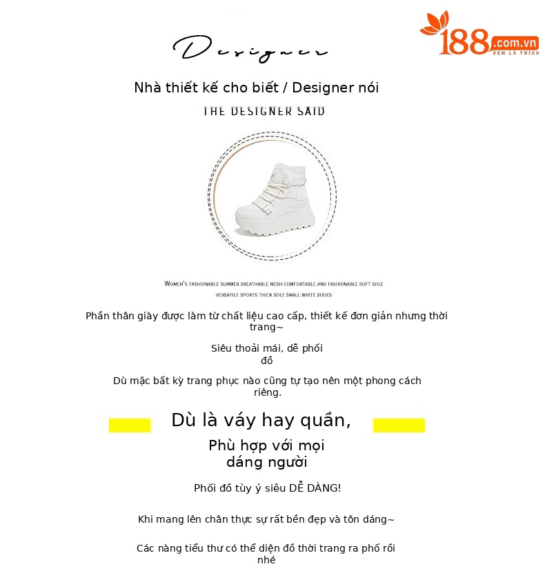Giày sneaker nữ đế dày tăng chiều cao cổ cao lót lông mùa đông phong cách thể thao đa năng — 5012-1 lông nâu, 5012 lót trắng, 5012-1 lông trắng, 5012 lót nâu chi tiết 4