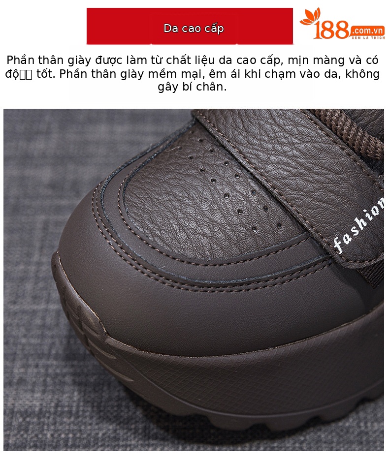 Giày sneaker nữ đế dày tăng chiều cao cổ cao lót lông mùa đông phong cách thể thao đa năng — 5012-1 lông nâu, 5012 lót trắng, 5012-1 lông trắng, 5012 lót nâu chi tiết 7