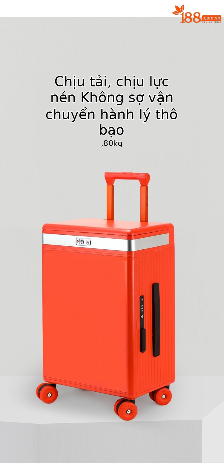 Vali trang điểm có gương, nắp mở bên hông, ngăn sâu lớn, sạc USB, giá đỡ cốc điều chỉnh độ sáng, giá đỡ điện thoại — Đêm cực đen + tay cầm đen + bánh xe đen chi tiết 8